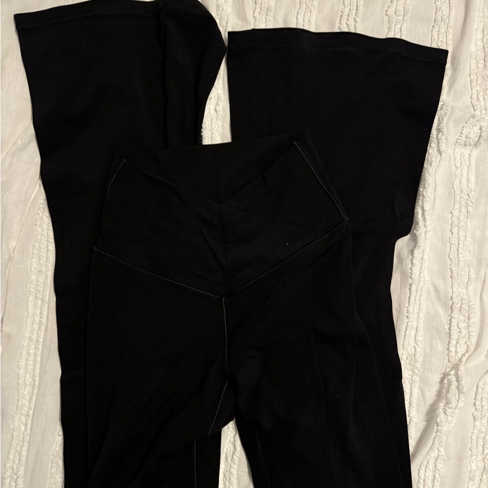 aerie cross over flare leggings